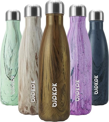 Miniatura 93 de BJPKPK Botella de agua aislada de 12 onzas pequeñas de acero inoxidable, reutilizable, de metal, térmica, mantiene el frío y el calor, color morado