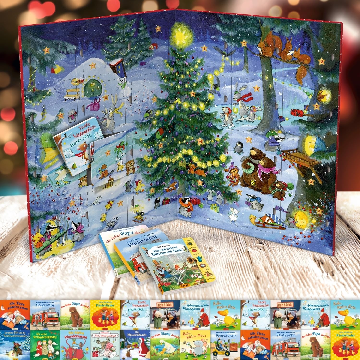 Mein allererster Adventskalender: mit 24 Pappbilderbüchern zum Herausnehmen