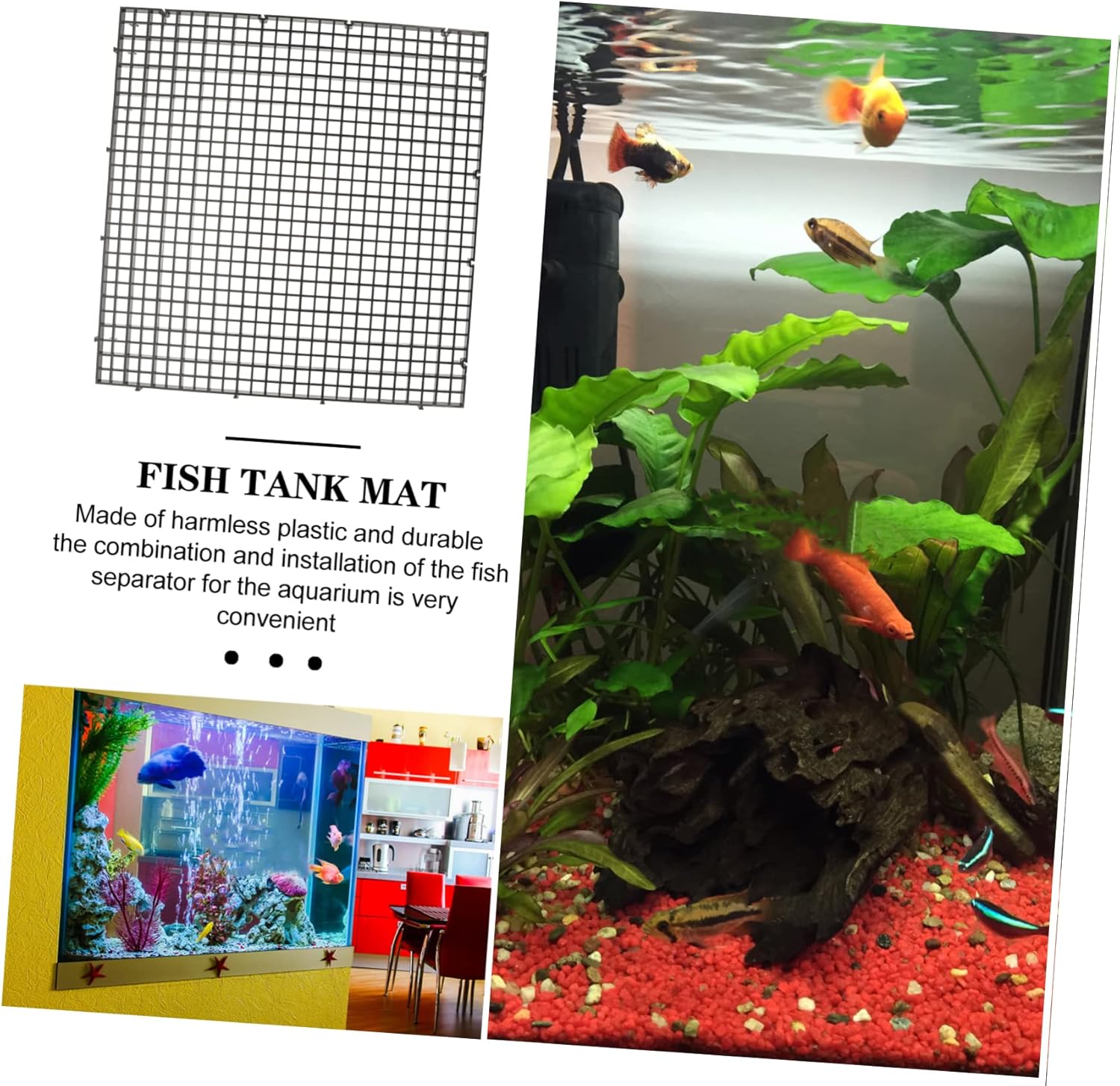 1set Fish Tank Divider Plates Cups Aquarium Isolation for Fish Tank Removable and