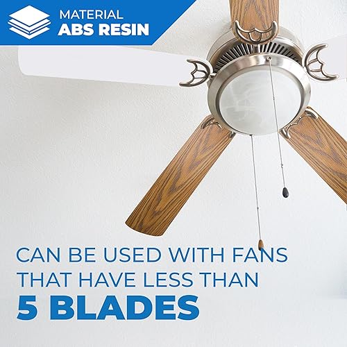 Miniatura 4 de OHLECTRIC OL-40472 - 5 aspas de repuesto para ventilador de techo de 16.5 pulgadas, sustitución por cuchillas rotas, uso en interiores y exteriores,