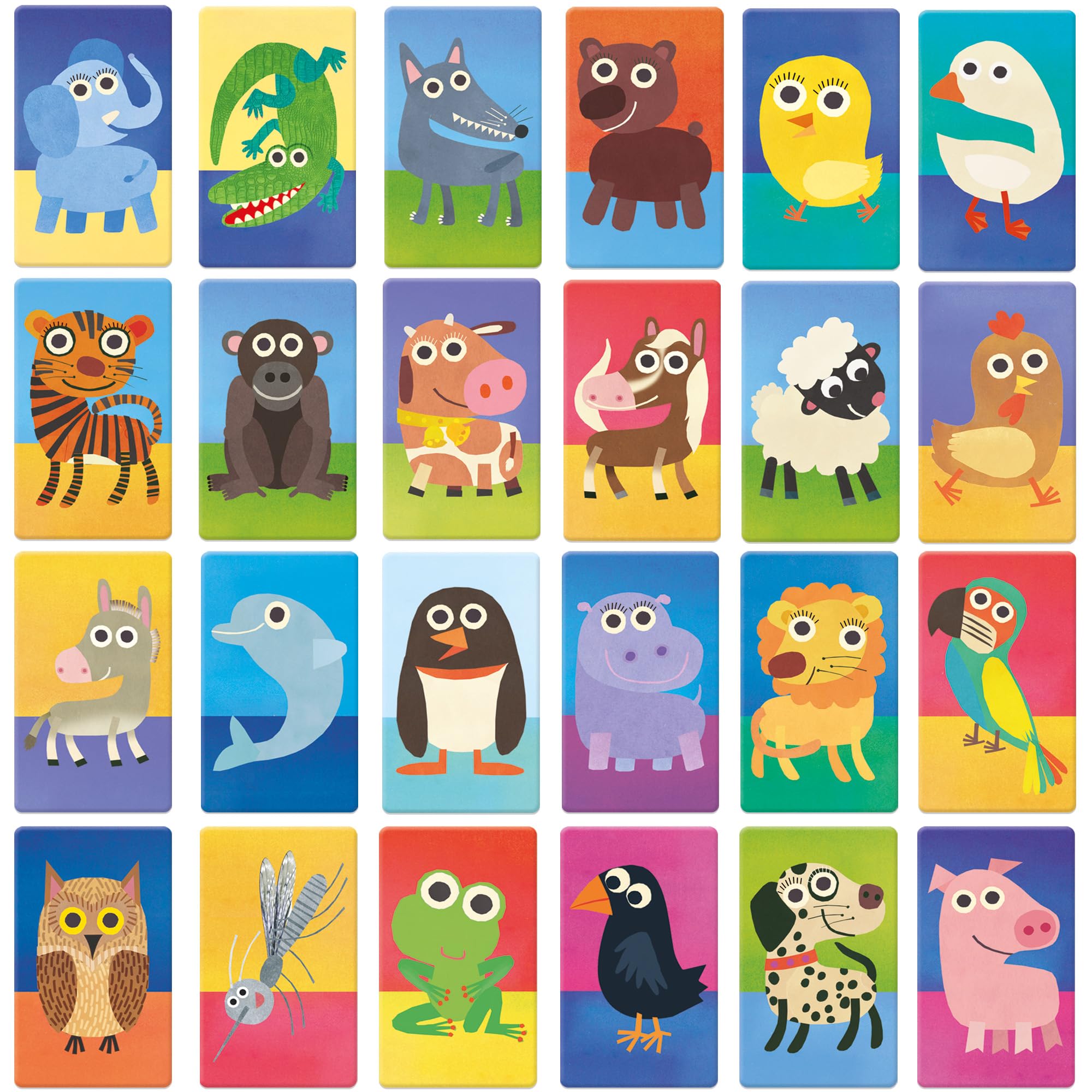 HEADU - Maxi Flashcards Montessori Animal Sounds - Riconosci e Ascolta il Verso Degli Animali | Con App Dedicata per l'Ascolto, Giochi Educativi 1-4 Anni, Regalo Natale Pasqua, Made In Italy