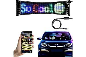Programmable LED Car Sign: Express Yourself with Vibrant Scrolling Messages