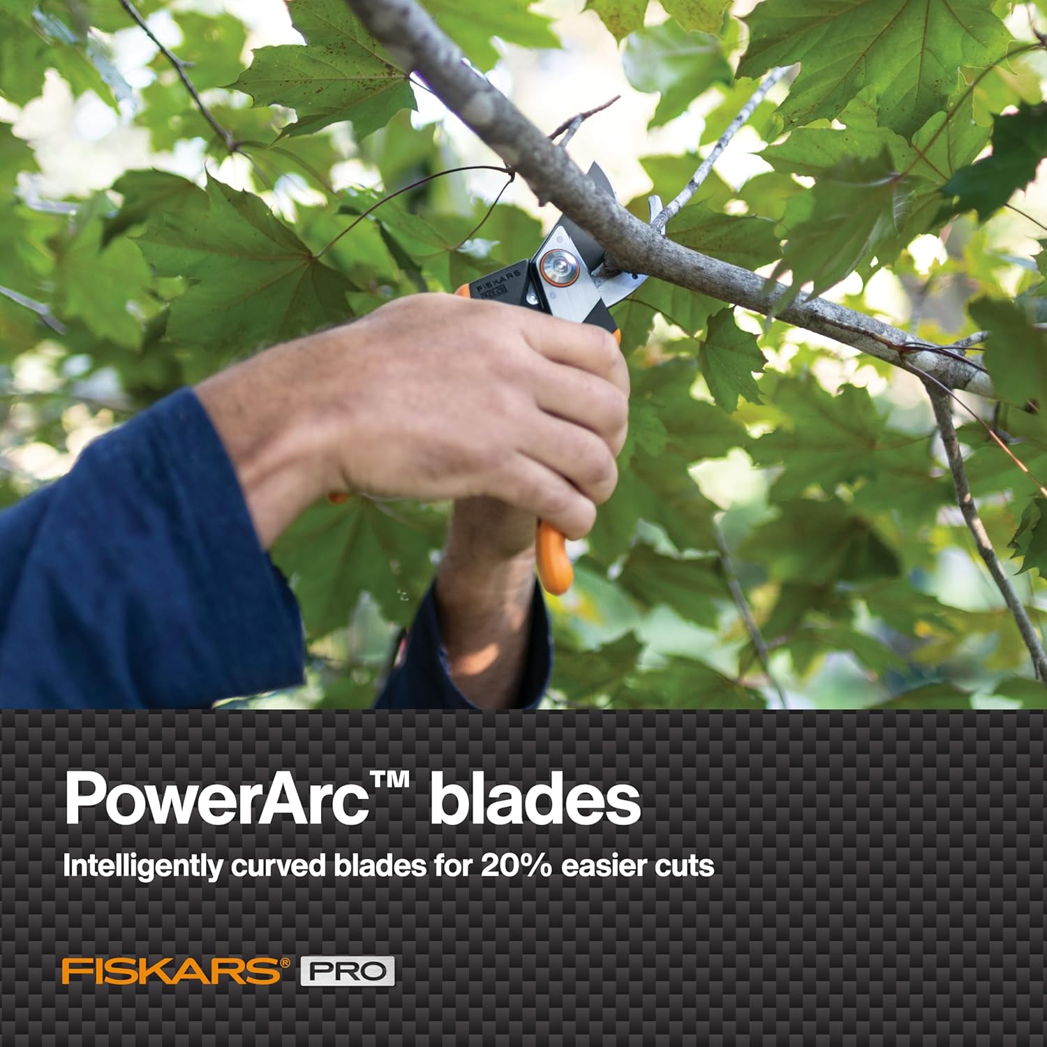 Fiskars Pro Pruner Shears, Garden Clippers, Gardening Scissors with Sharp Non-Stick Steel Rust Resistant Blade - Image 3