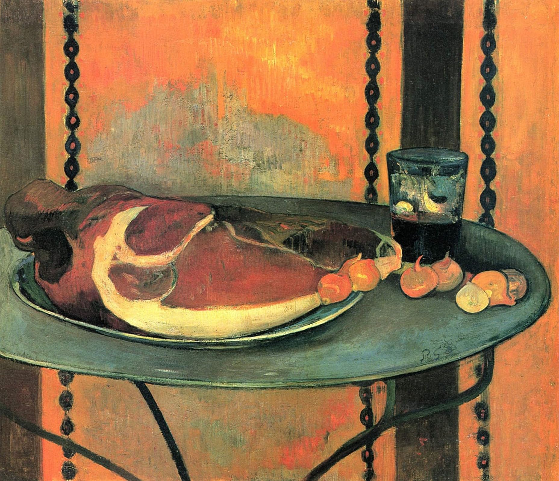Cuadro de lienzo decorativo de Paul Gauguin Prosciutto, pintura de pared para hogar 60x90cm 5