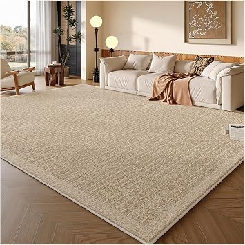 Washable Rugs for Living Room, Soft Living Room Non-Slip Area Rug Resistente a la Suciedad y Facil de Mantener Carpet for Bedroom Dining Room Home Office, Brown C 160x300cm
