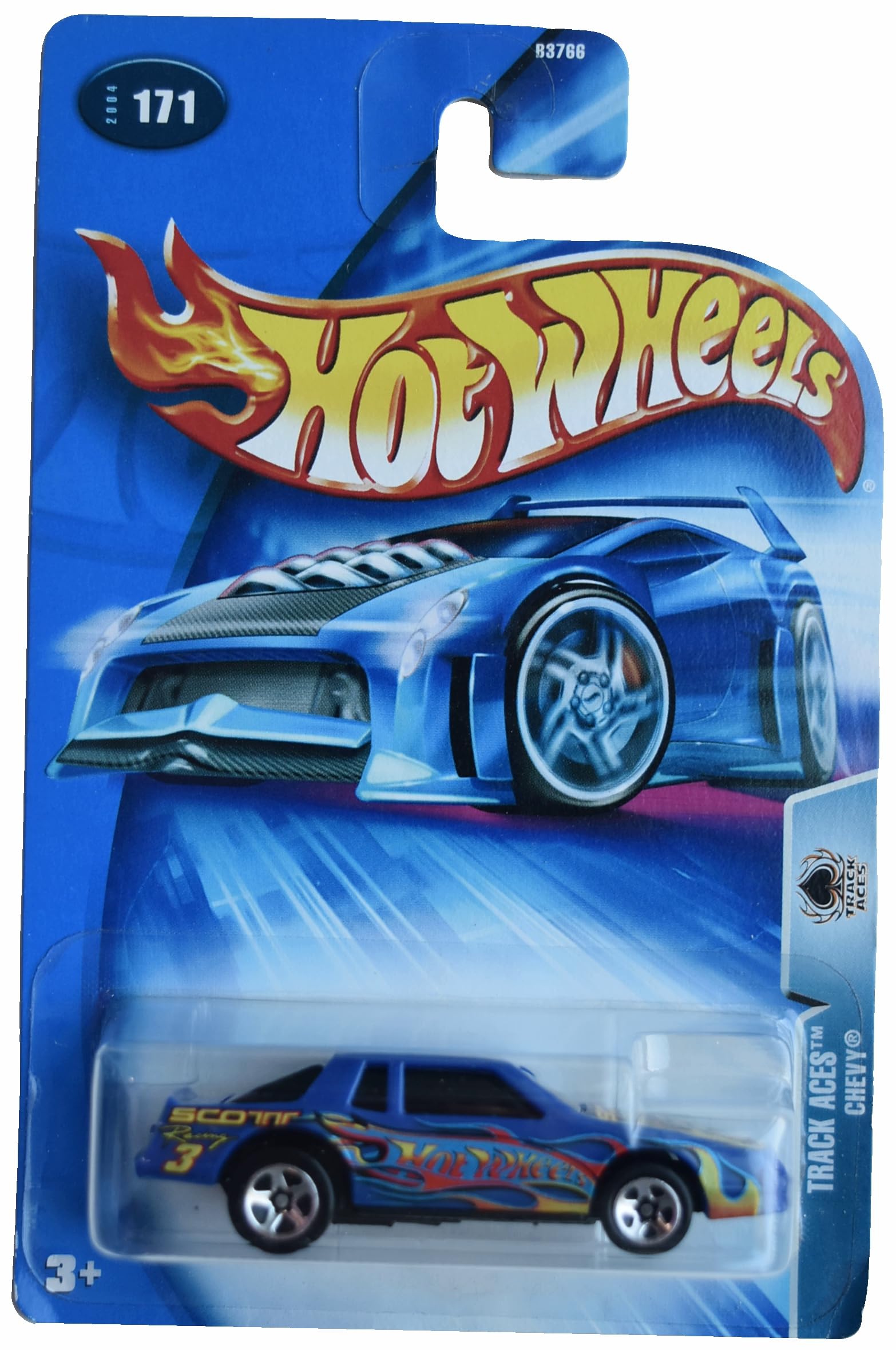 Amazon.com: Hot Wheels Chevy Stocker, Track Aces 171 [Blue] : Toys