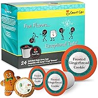 Vista 124 de Smart Sips, Pumpkin Spice Cinnamon Roll Coffee, Medium Roast, Gourmet Flavored Coffee Single Serve Pods for Keurig K-Cup Brewers, 24 Count