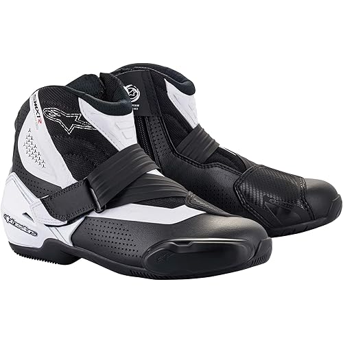 Alpinestars SMX-1 R V2 Vented Motorcycle Boots, Lightweight Microfiber Design