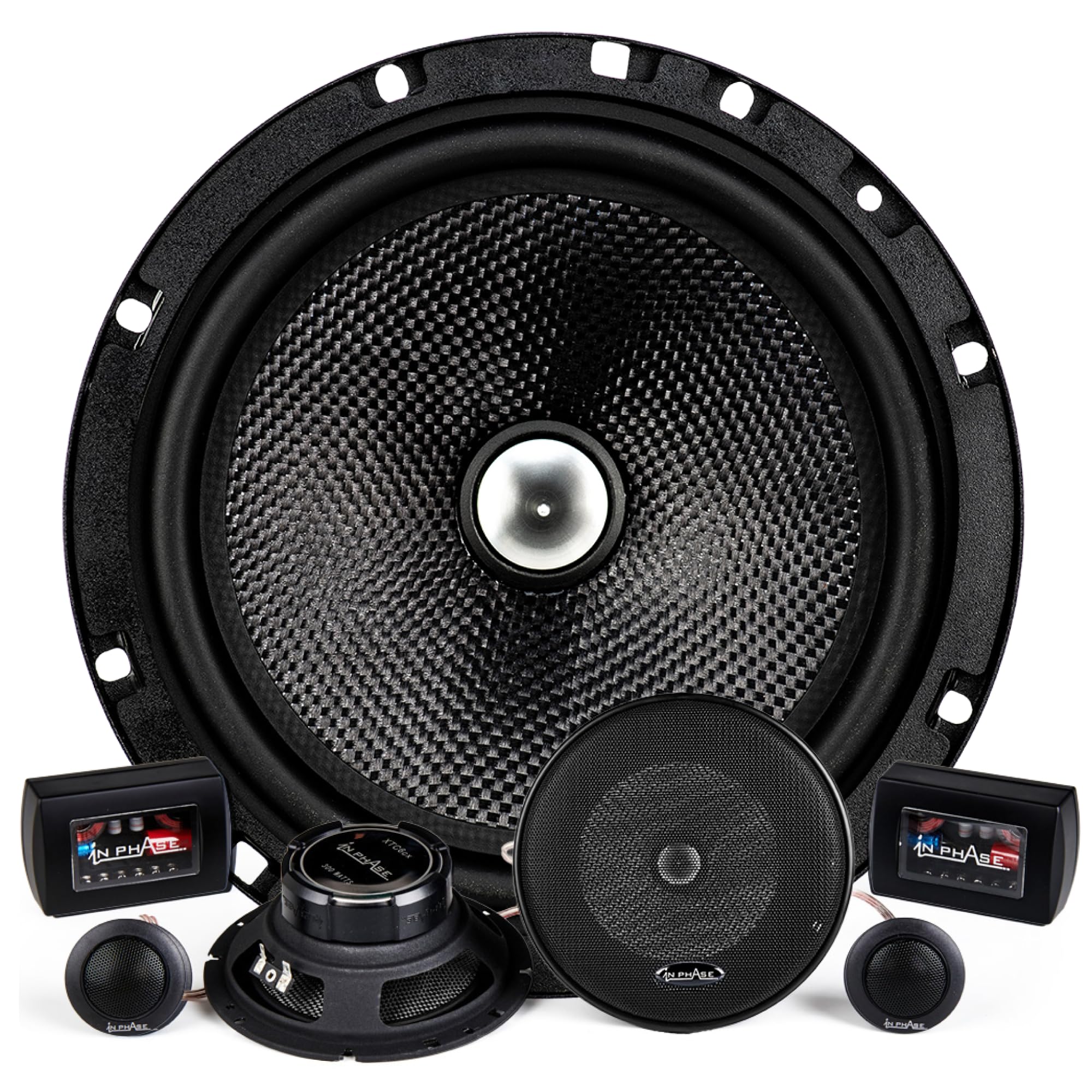 Car Audio XTC6CX 300W 2 x 6.5 Inch Car Speakers with Separate Tweeters