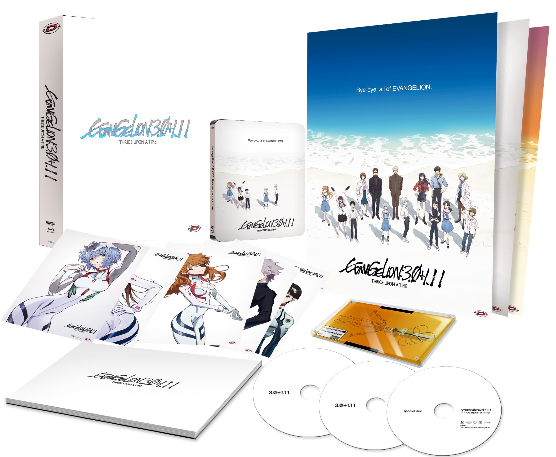 Evangelion: 3.0+1.11 Thrice Upon a Time - Édition Collector Limitée A4 Combo 4K UHD/Blu-ray