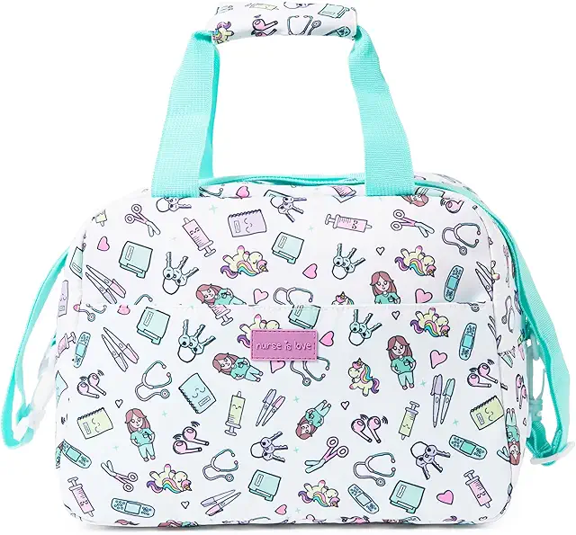 Bolsa Térmica Enfermera con Patrones - Lonchera Portátil para Trabajo