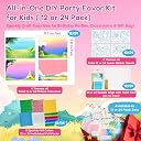 JoyCat 24 Pieces Foil Craft Party Favors, No Mess, Arts and Crafts for Kids, Gift Bag Fillers, DIY Creative Activity, Valentine's Day Gift for Girls and Boys Aged gallery image
