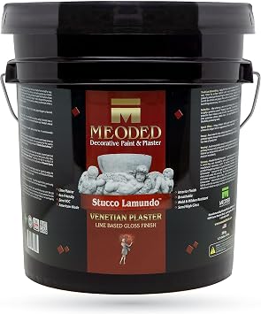 Meoded Paint & Plaster | Stucco Lamundo Venetian Plaster | Glossy Lime Based Plaster | Decorative Plaster For Interior Surfaces