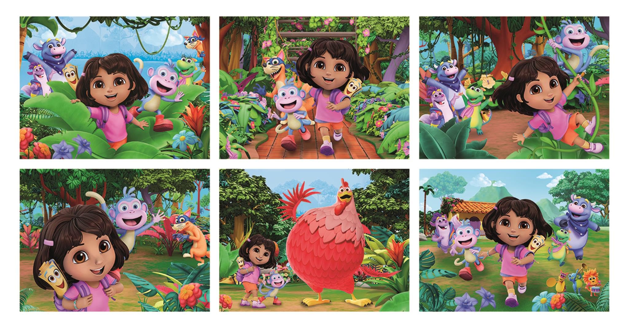 Clementoni Cubes 12 pieces, Dora the Explorer, For kids 3+, Made in Italy, 41510, Vibrant and Colorful, 12 pieces, 12.7 cm x 16.7 cm - Image 2