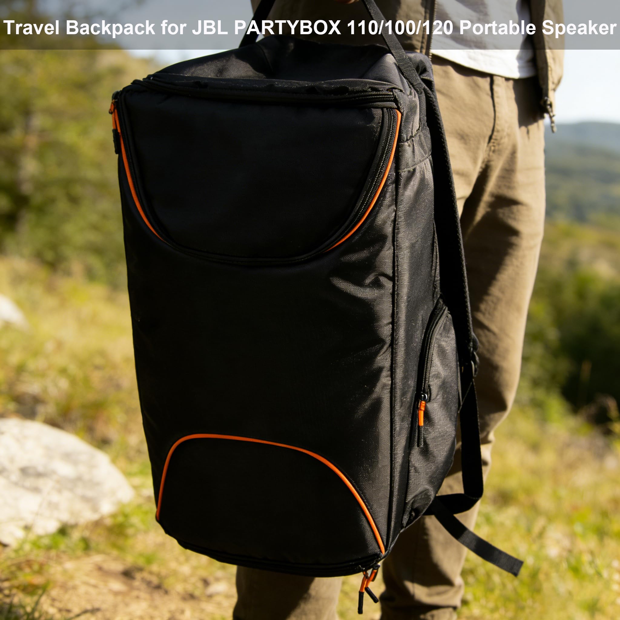 Custodia da viaggio per altoparlanti compatibile con JBL PartyBox 110/PartyBox 100, borsa portatile per altoparlanti JBL PartyBox Club 120