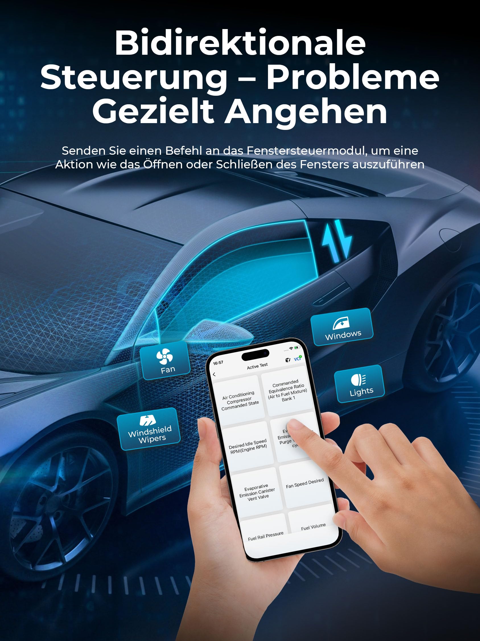TOPDON Topscan OBD2 Diagnosegerät, Aktiver Test, OBD2 Bluetooth Adapter mit 8 Reset-Diensten, OBDII-Allsystem-Diagnosetool, Motor-Prüfen, Fahrzeugleistungstest, für iPhone und Android | Repair Guides, AI Assistant, Bluetooth Car Scanner, Performance Test,