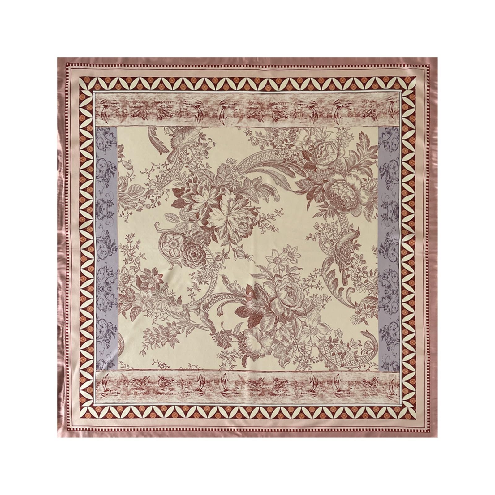 Bufanda de seda de 16 Momme cuadrada de sarga impresa de dos colores y de doble cara 88 * 88 cm