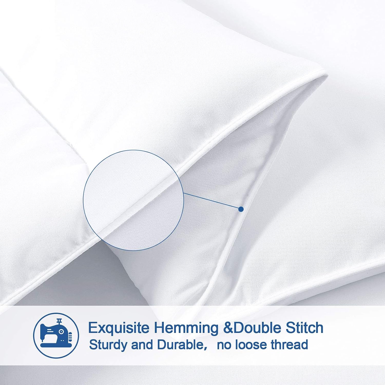 TEKAMON Queen (88x88) Size Comforter White All Season Quilted Soft Down Alternative Duvet Insert with Corner Tabs -Fluffy Microfiber Fill -Lightweight - Machine Washable