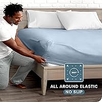 Vista 32 de Bare Home - Sábana bajera de microfibra 1800 muy suave y duradera, para colchones altos tamaño individual, color gris pardo