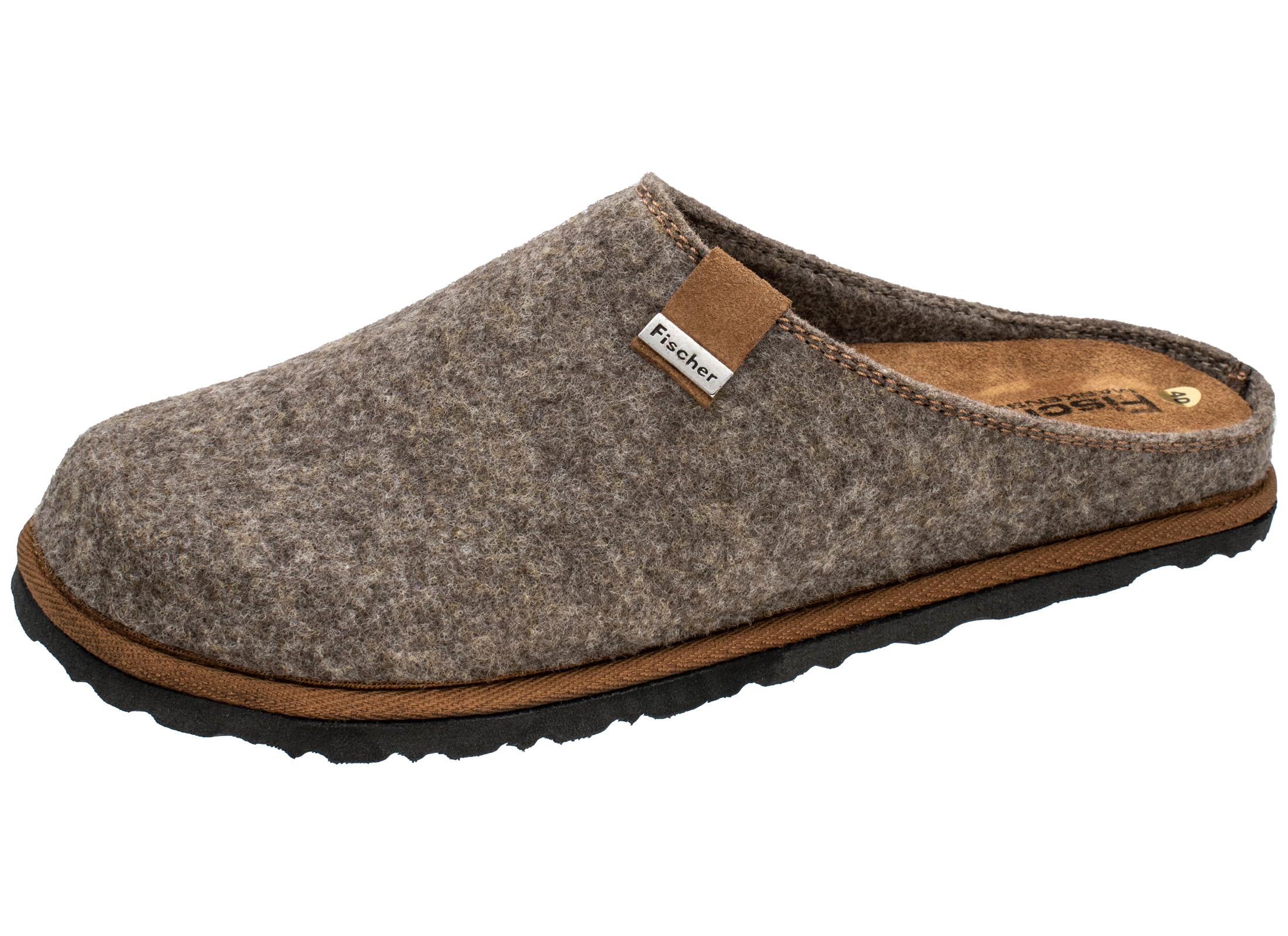 Fischer Markenschuh Men's Helge Slippers, brown, 7 UK