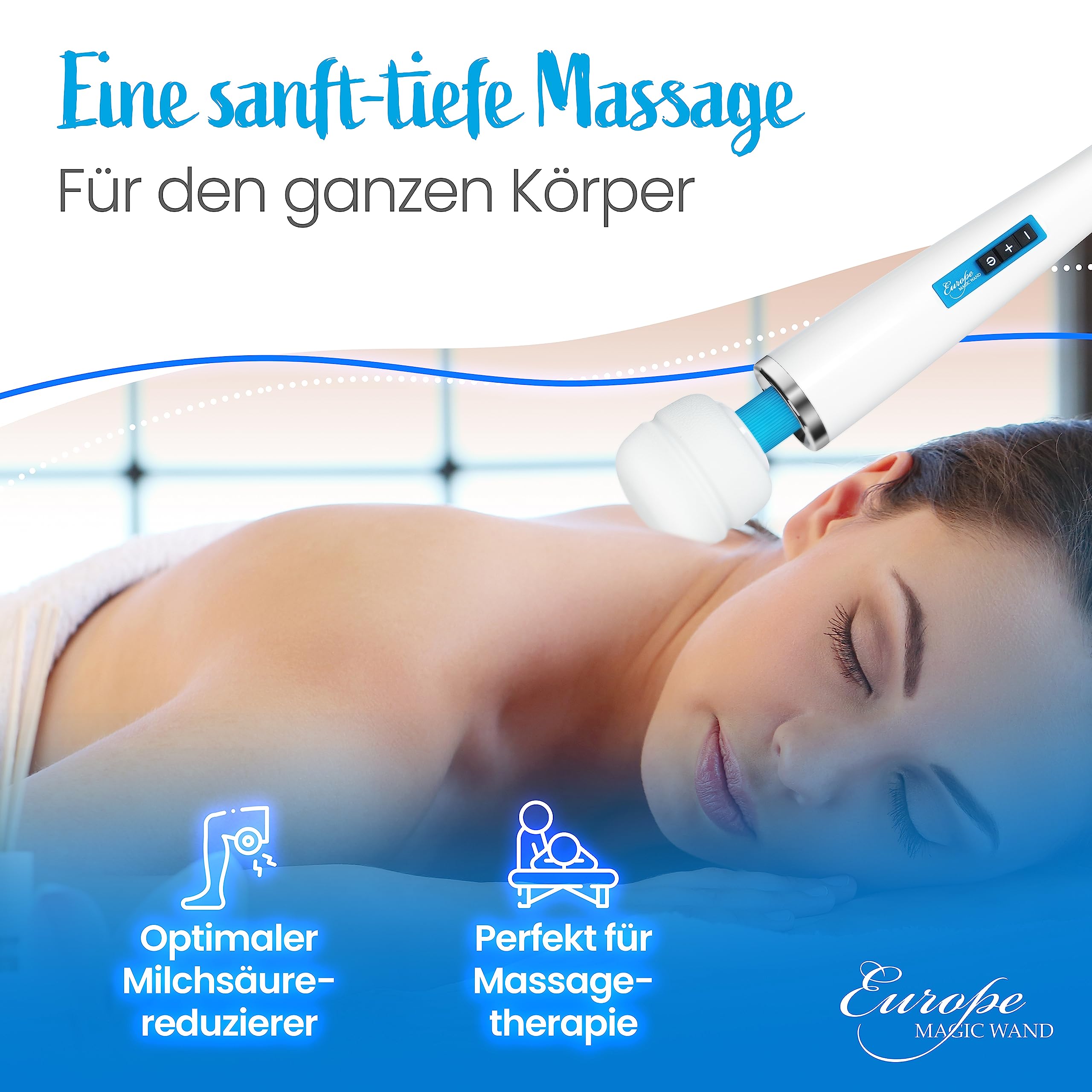 Europe Magic Wand Classic - Ganzkörper-Massagestab mit Netzanschluss