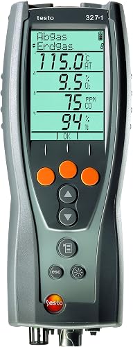 Testo 327-1 Flue Gas Analyser handheld unit with LCD display