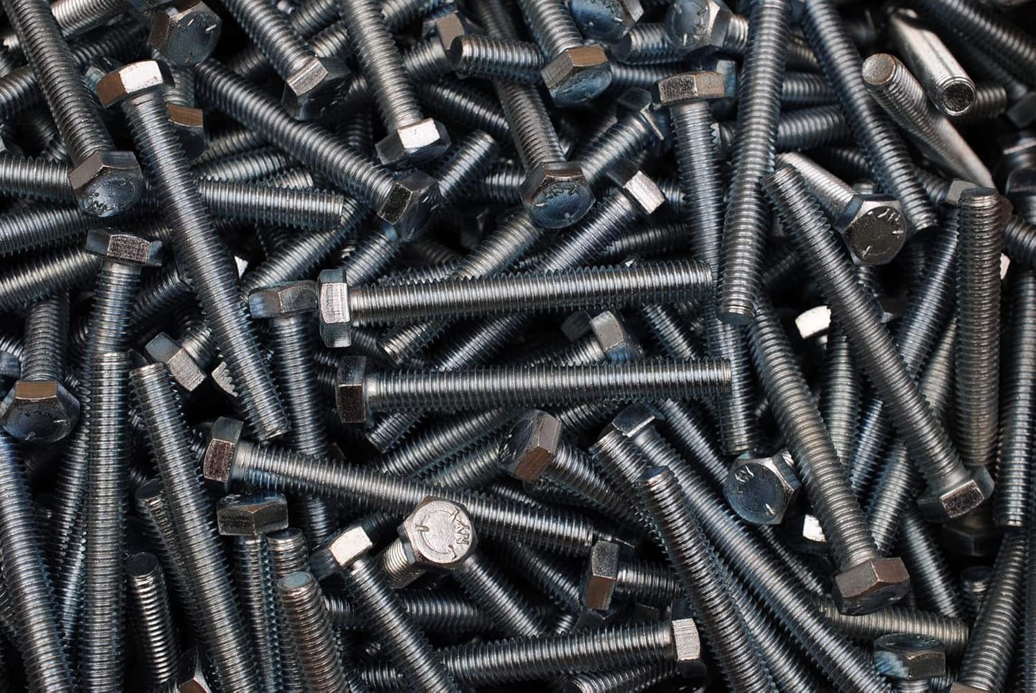 (60) Grade 5 Full Thread 3/8-16 x 3 Hex Head Tap Bolt Zinc Plated