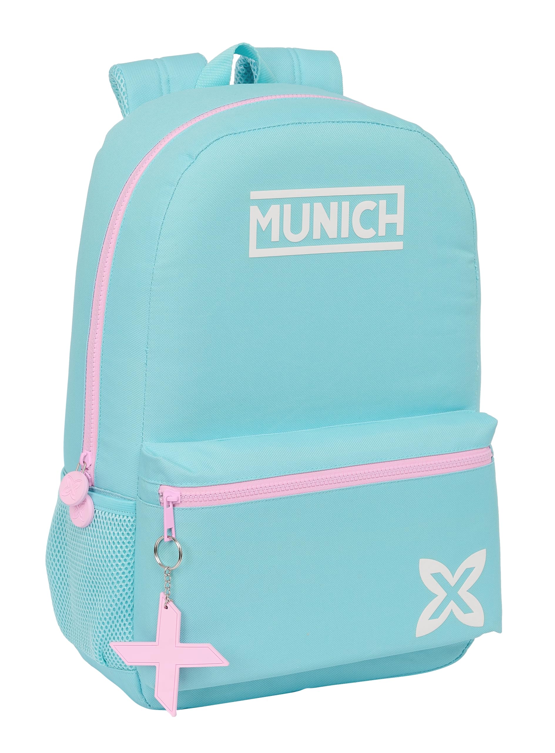 Safta MUNICH HEAVEN - Mochila Escolar Infantil, Ideal para Niños de Diferentes Edades, Cómoda y Versátil, Calidad y Resistencia, 30x14x46 cm, Color Celeste