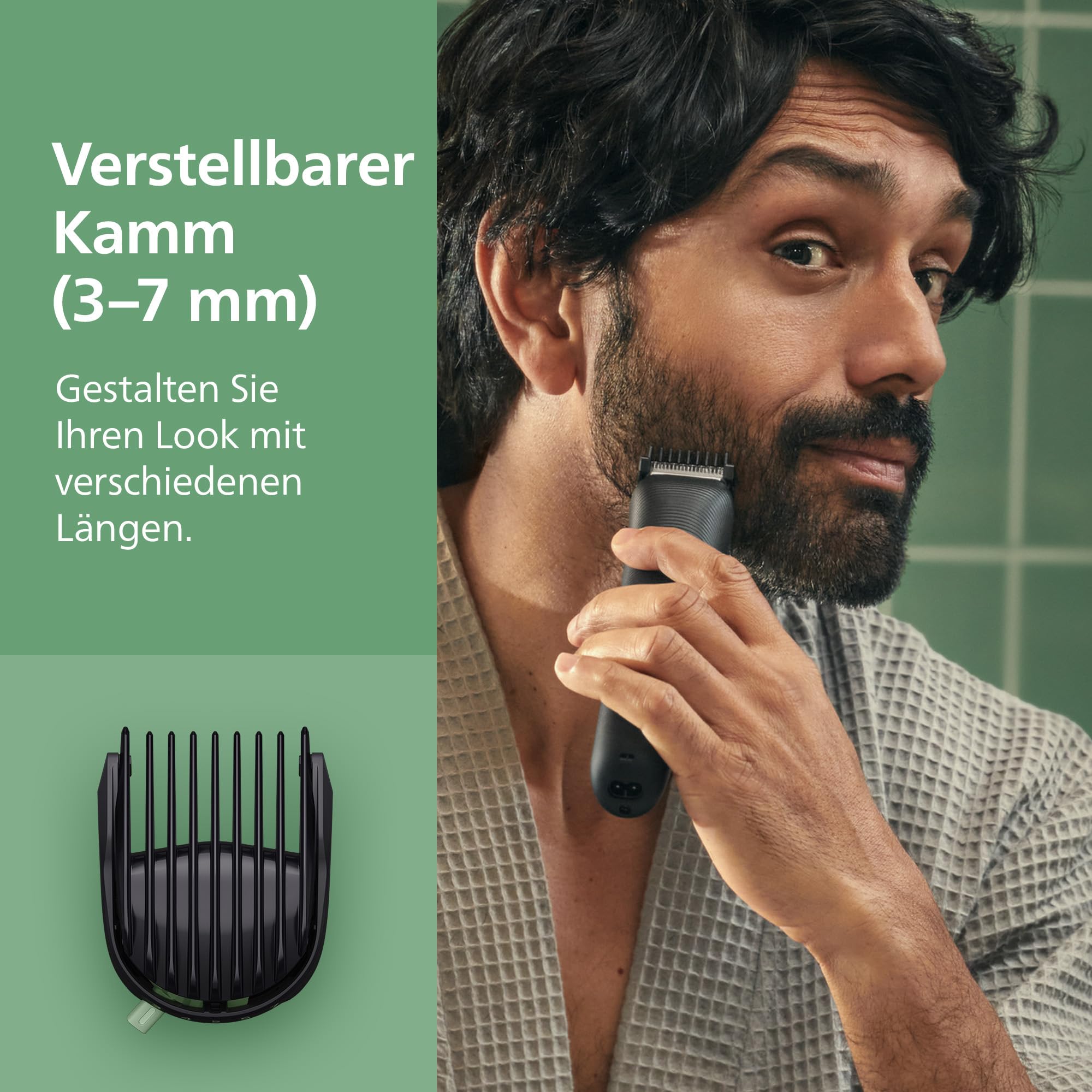 Philips Multigroom 3000er-Serie All-in-One 9-teiliger Trimmer: Rasierer und Haarschneider für Gesicht, Kopf und Körper, selbstschärfende hautfreundliche Klingen, zwölf Längeneinstellungen, MG3946/15