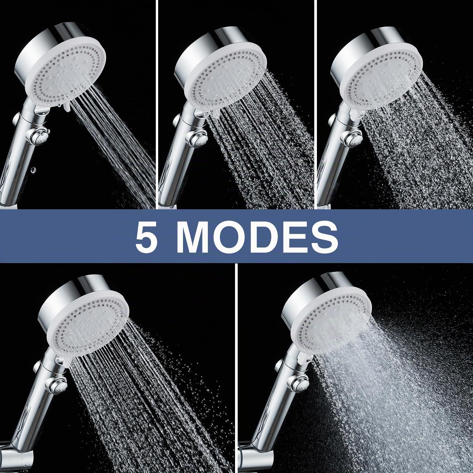 Mitigeur Thermostatique Douche Laiton, Ensemble Douche Barre 635mm, 5 Jets | Corps en Laiton, Barre Inox 304, Sécurité 38°C Anti-Brûlure, Douchette Réglable en Hauteur, Flexible 1.5m,Raccord G1/2,Chromé