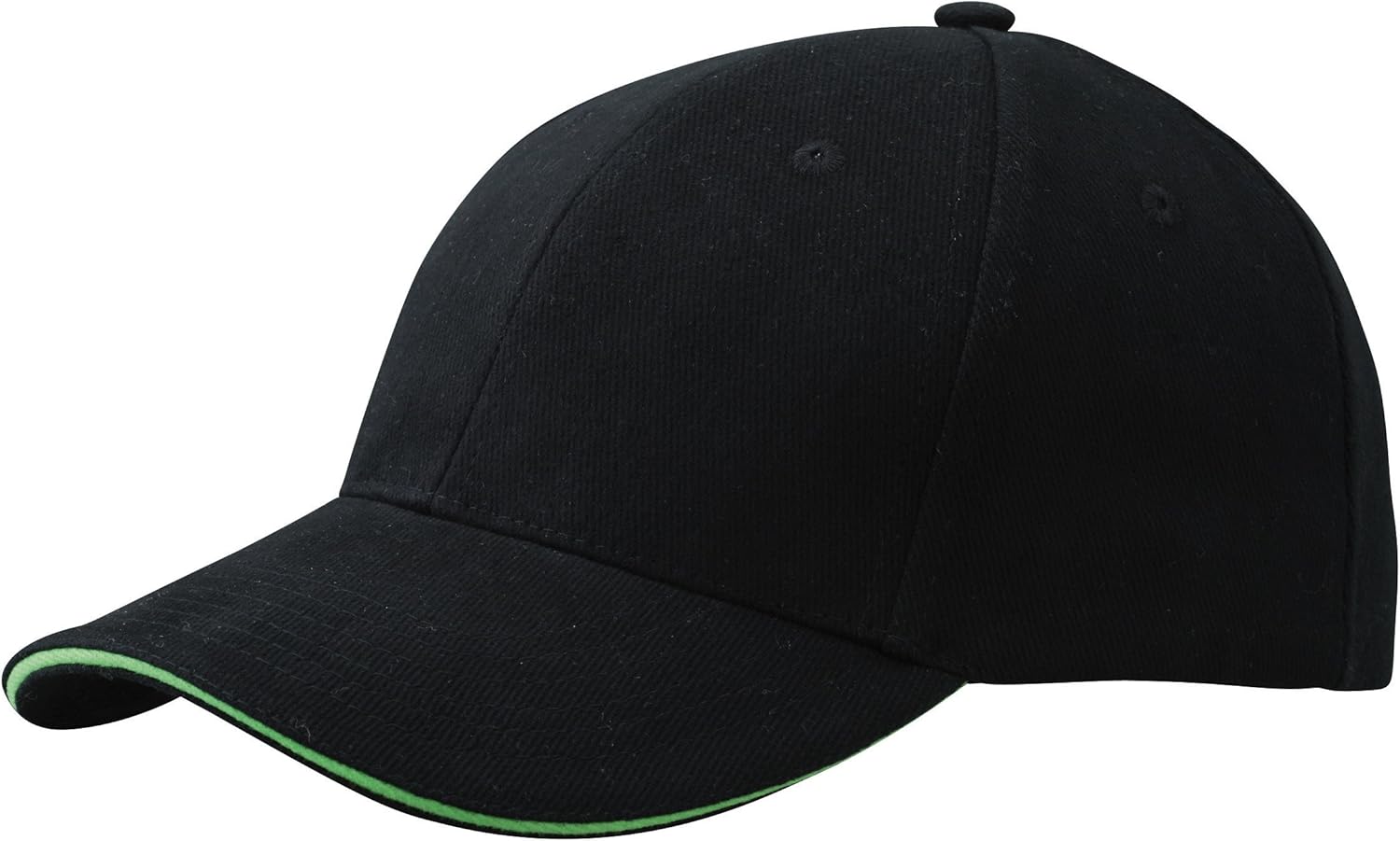 Myrtle Beach Cap Baseball Cap 6-Panel Sandwich-Cap Von Daiber – Mit Satinschweißband, Verstellbar, Verschiedene Farben Werbe Cap