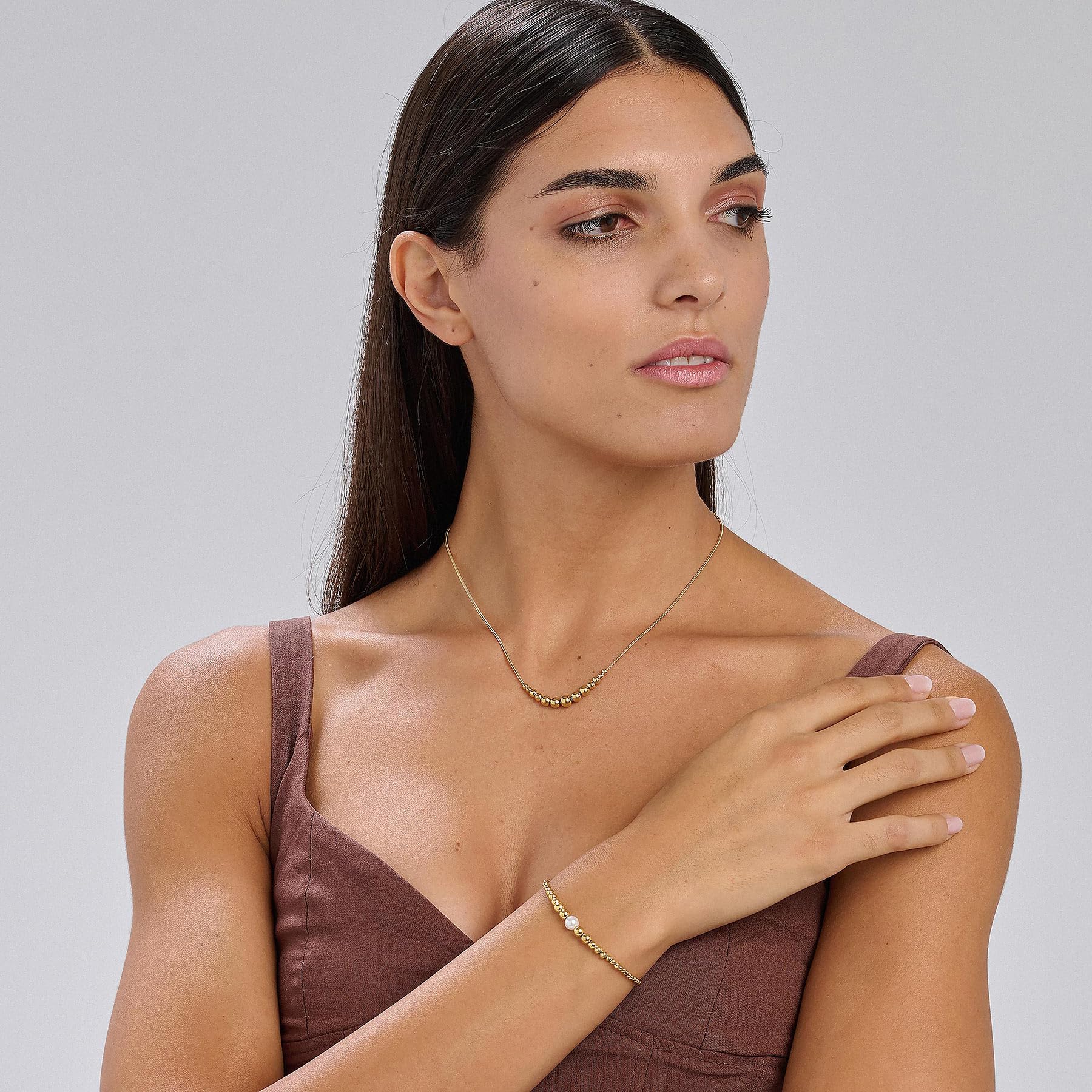 Brosway Bracciale Donna in Acciaio | Bracciale Con Perle | Collezione Perfect - BPC14