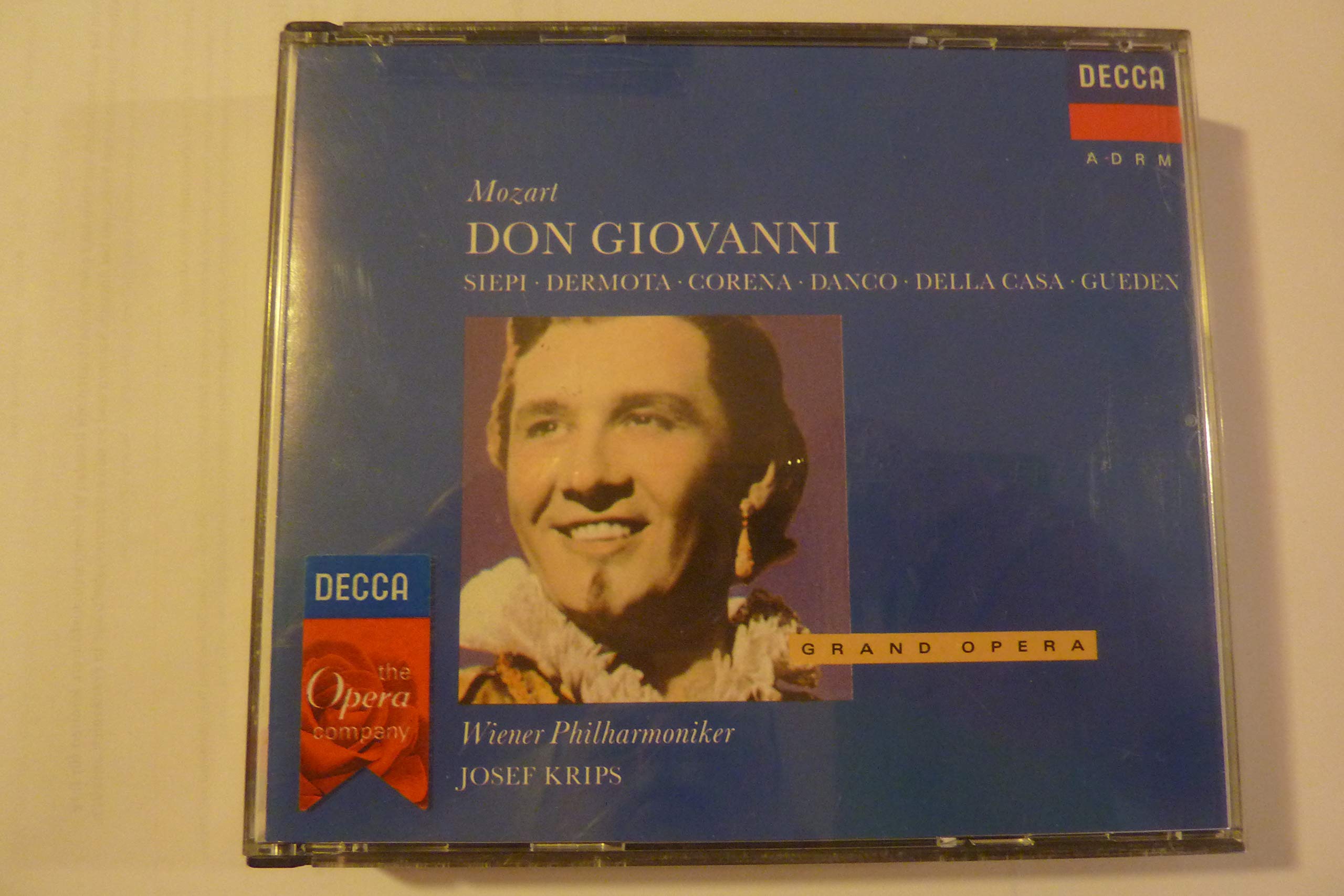 Mozart: Don Giovanni; Krips, S [Audio CD] Vienna Philharmonic Orchestra; Corena, Fernando; D