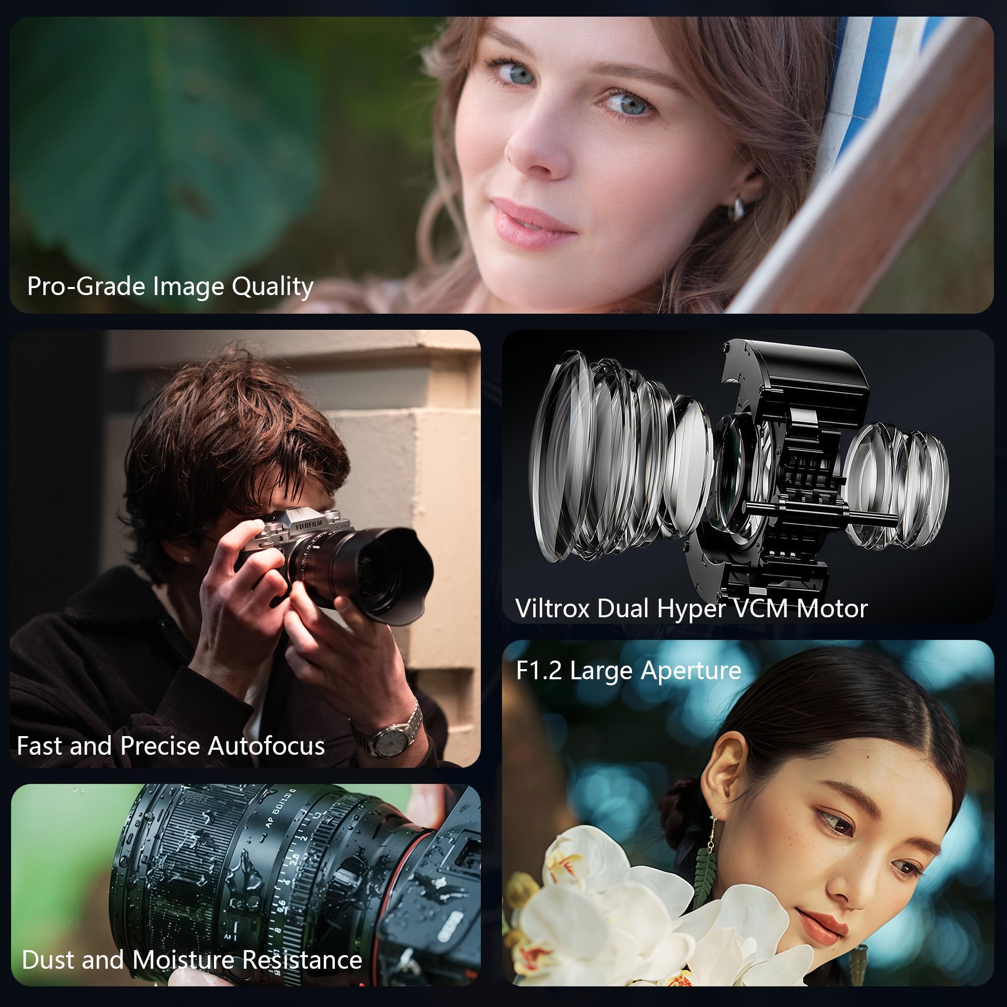 Amazon.com : Viltrox 56mm F1.2 Fuji, AF 56/1.2 PRO XF APS-C Auto