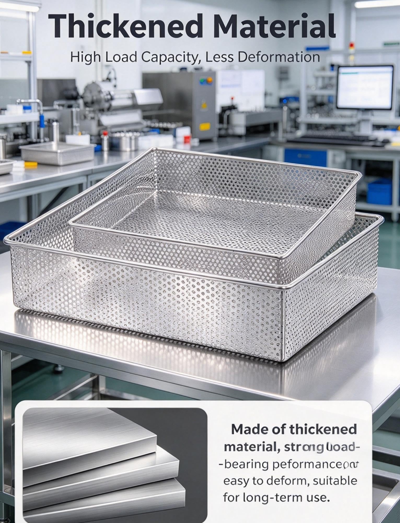 Vassoio Forato Inox 304, Teglia Forno, Vassoio Asciugatura