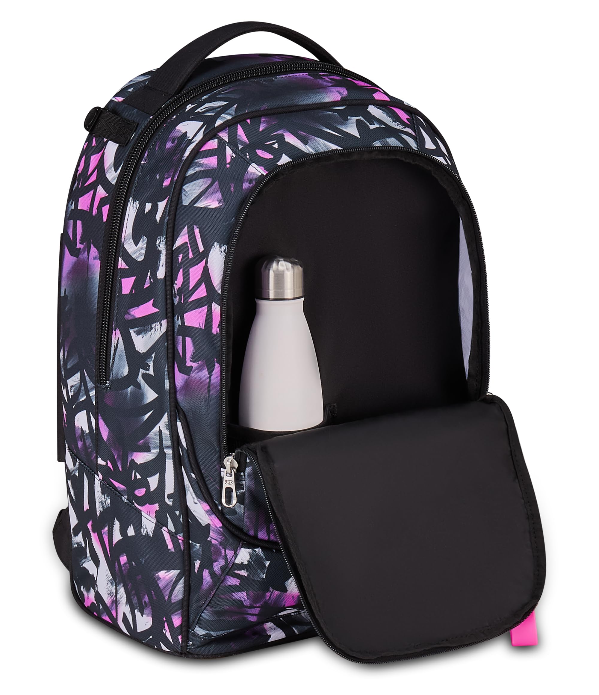 Seven Zaino Trolley Scuola Elementare Bambina, Zaino Sganciabile, Triplo Uso, New Tech, fucsia