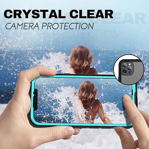 Miniatura 5 de BEASTEK Funda impermeable para iPhone 12 Pro Max, serie TRE, a prueba de golpes, a prueba de polvo, IP68, con protector de pantalla integrado,