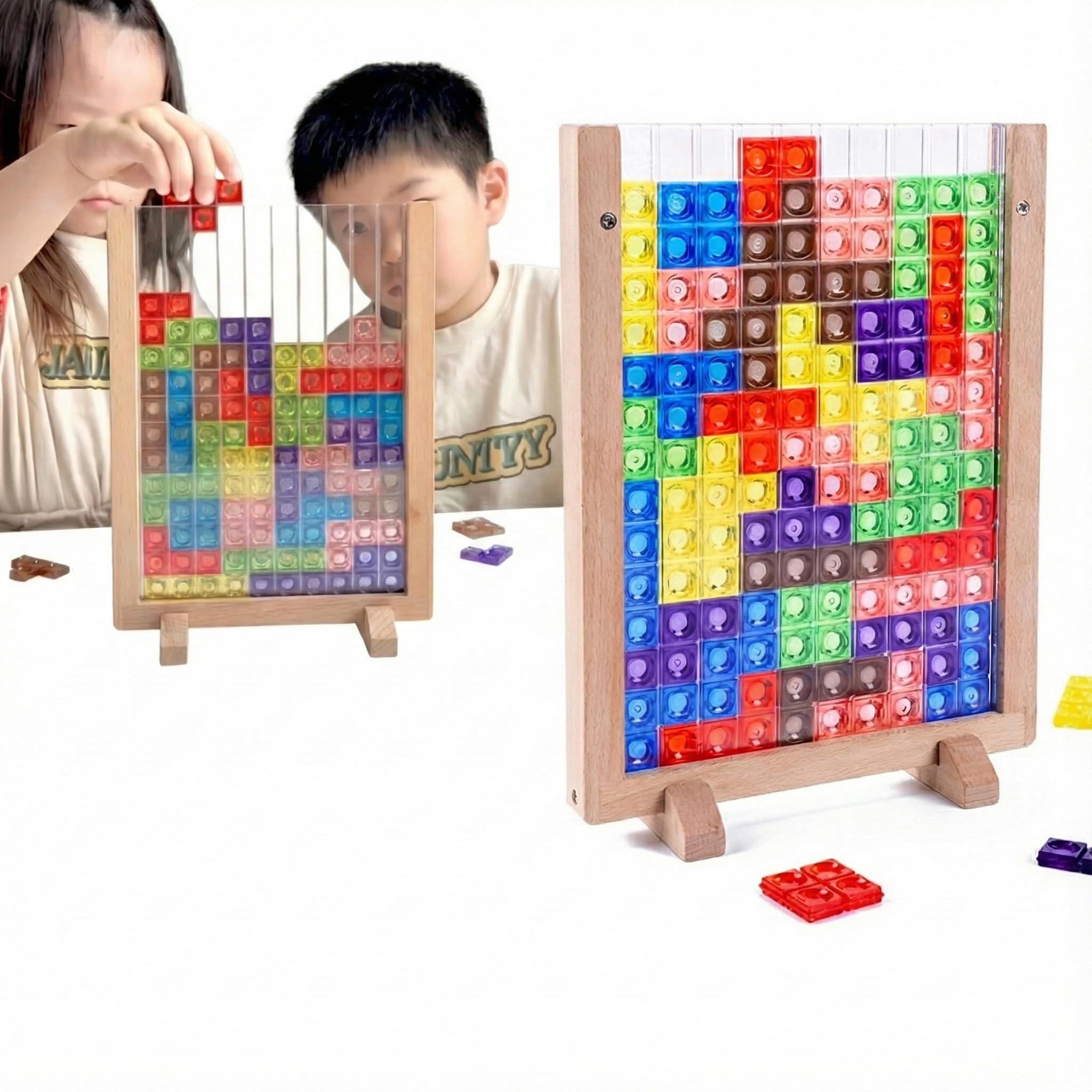 Amazon | 3Dテトリス【知育 知育玩具 パズル】モンテッソーリ 立体