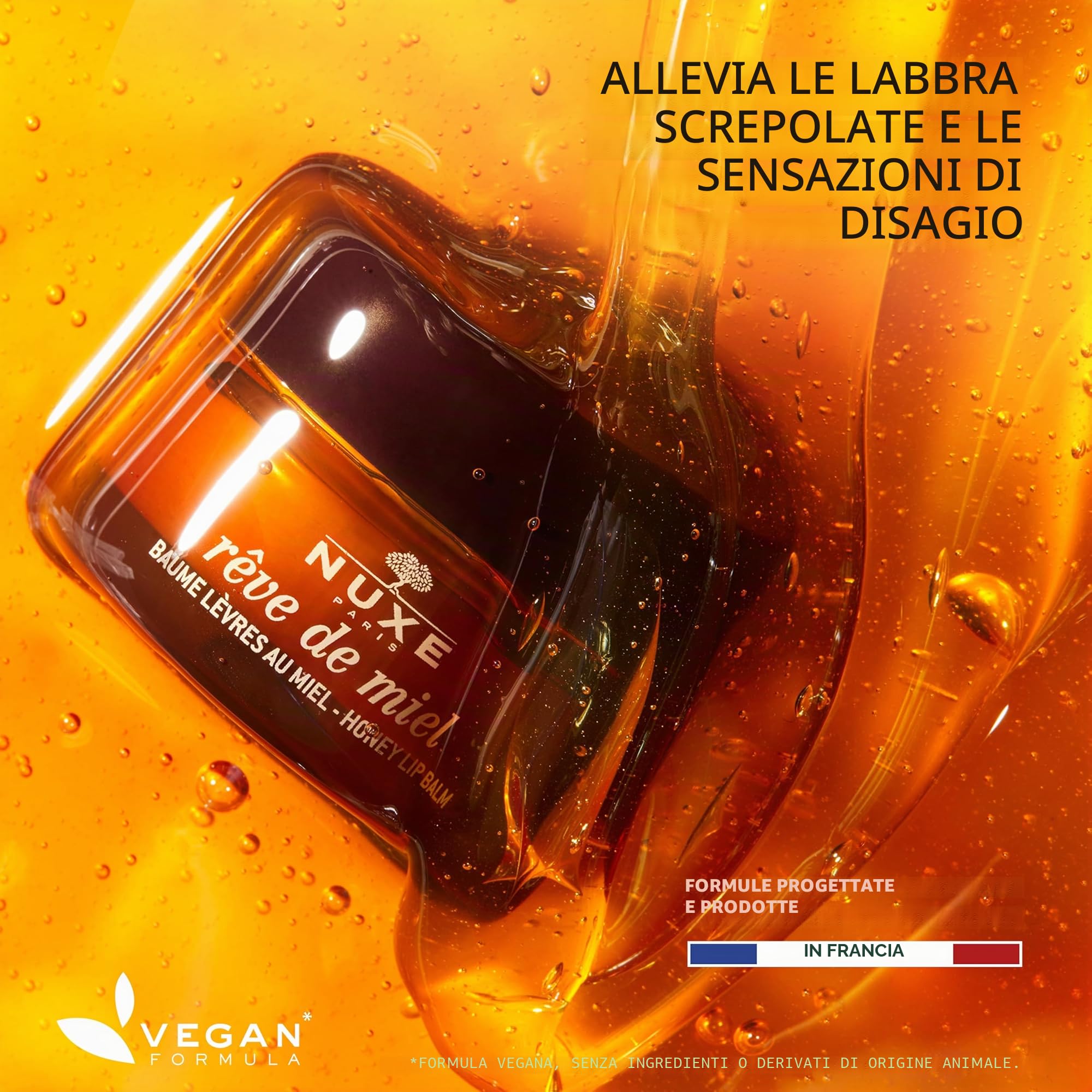 Nuxe Reve De Miel Balsamo Labbra Al Miele, 15 ml
