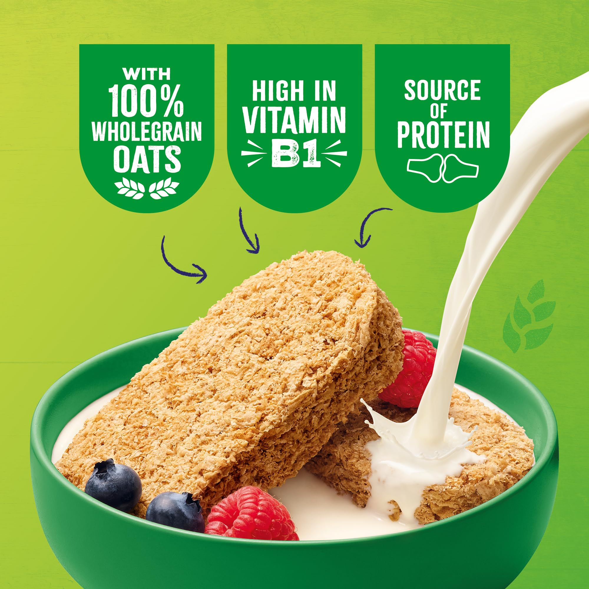 Oatibix Pack of 12 x 24 Biscuits – 100 percent Wholegrain Oats – Beta-Glucans For Healthy Cholesterol – Low Sugar & High Fibre – Protein to Support Muscles & Bones product thumbnail 5