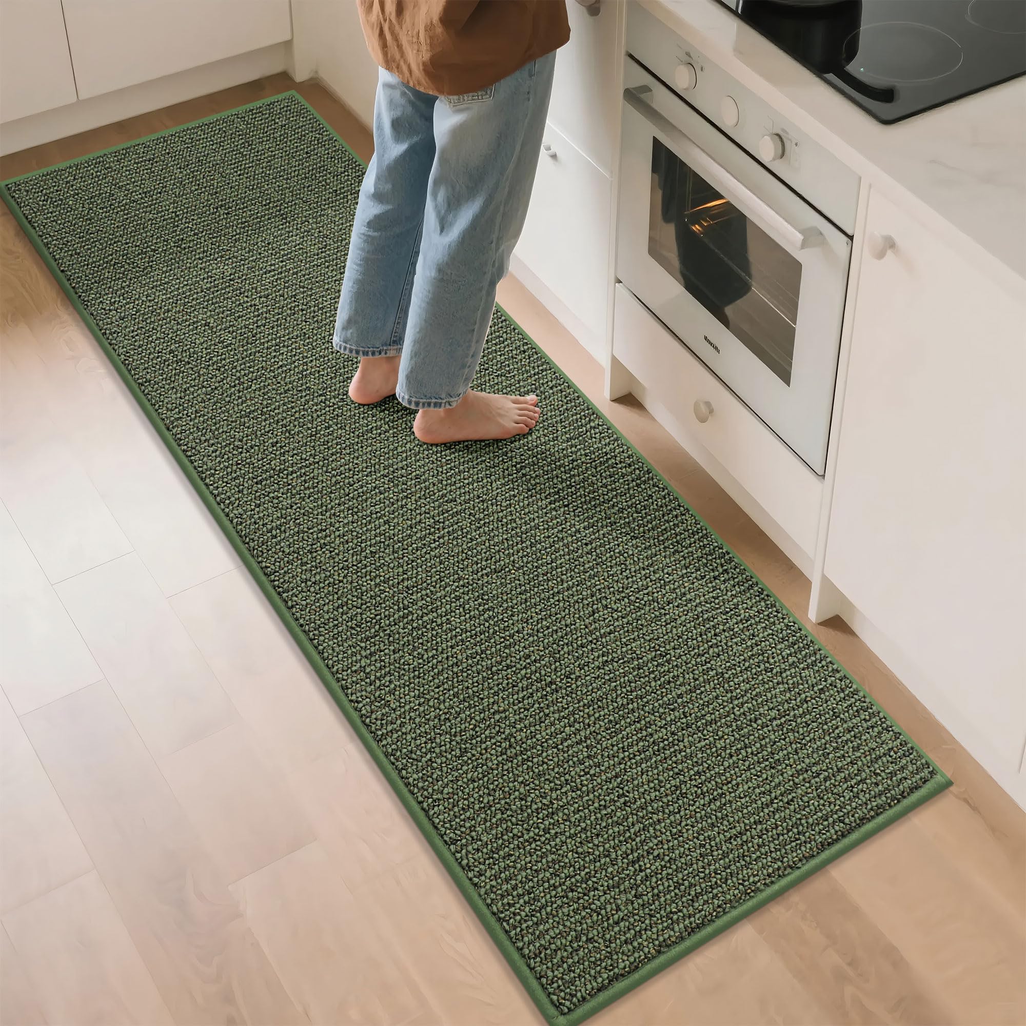Alfombras de cocina largas de 24x71 pulgadas, alfombra lavable ideal para pasillo y lavandería