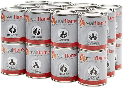 Real Flame Combustible en gel 24 latas de 13 oz cada una