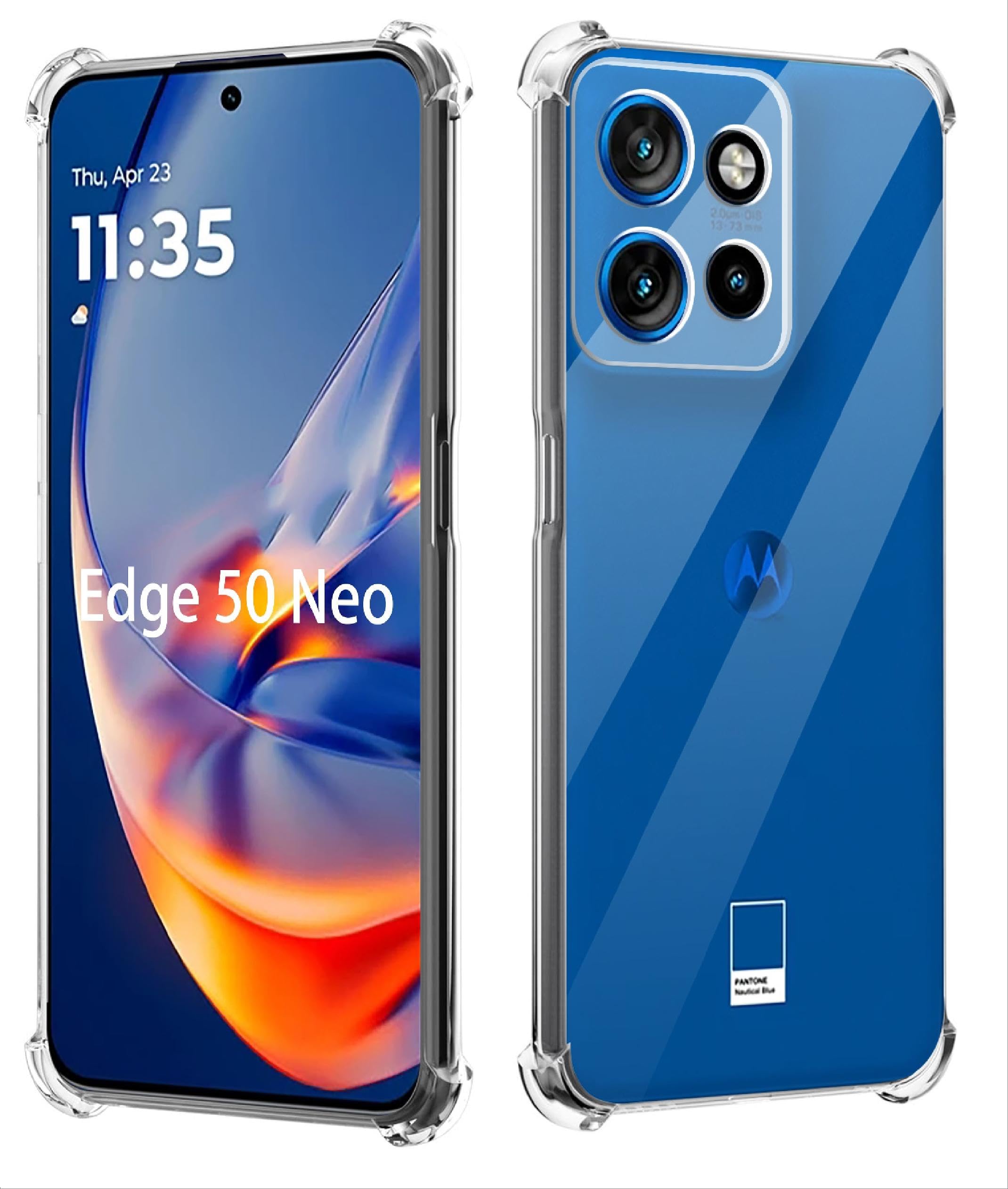 Lustree Case Perfect Fitting Hybrid Edge to Edge Bumper Side Protection Transparent Back Cover for Motorola Edge 50 Neo -Transparent (B0DHV9478X) Amazon Price History, Amazon Price Tracker