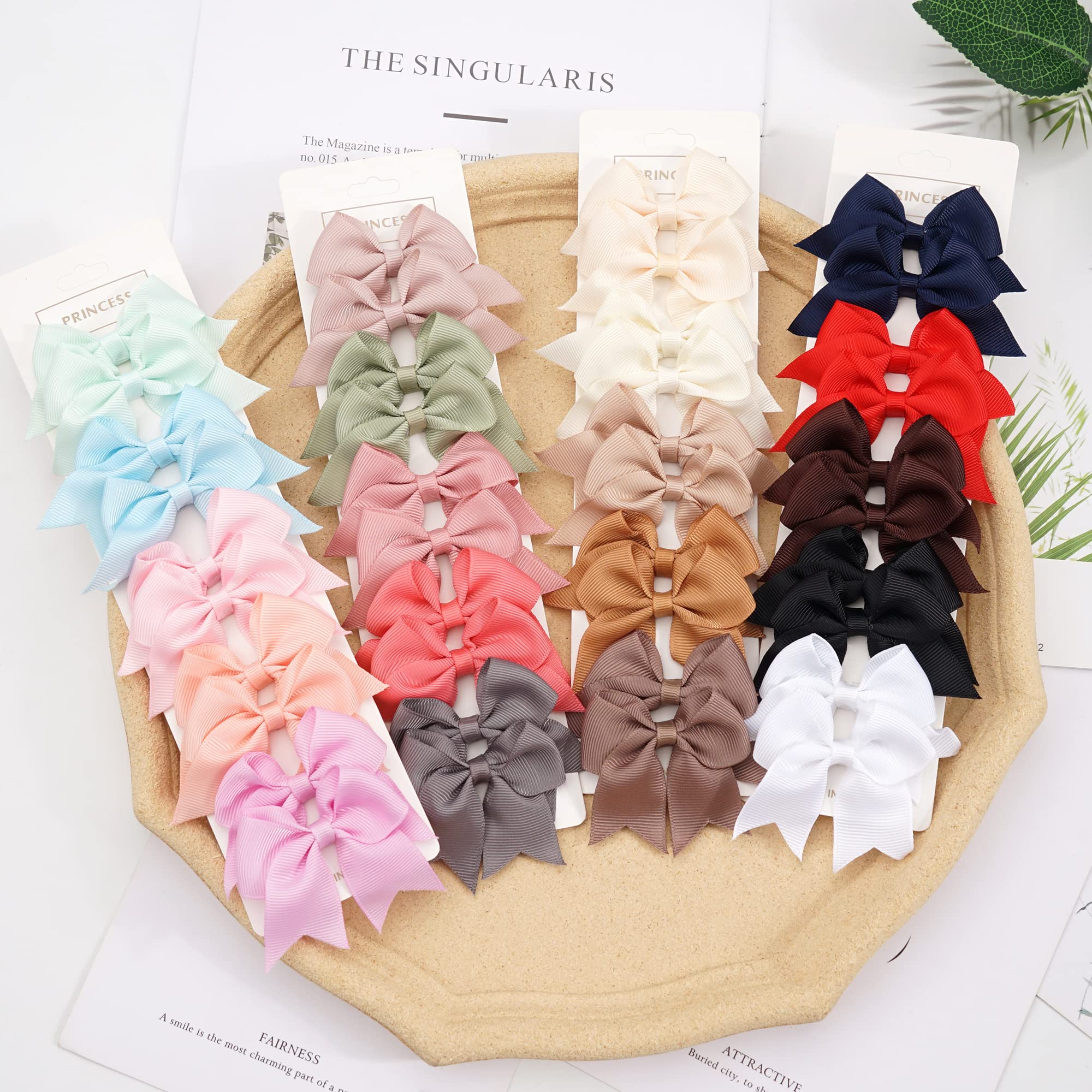 JOYOYO 40 pièces Barrettes cheveux filles, Petites pinces à cheveux Craft de 2.4 pouces pour les cheveux fins de tout-petits