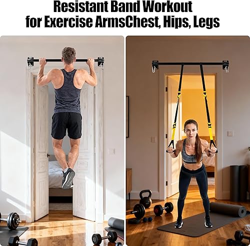 Miniatura 4 de Barra de dominadas montada en la pared