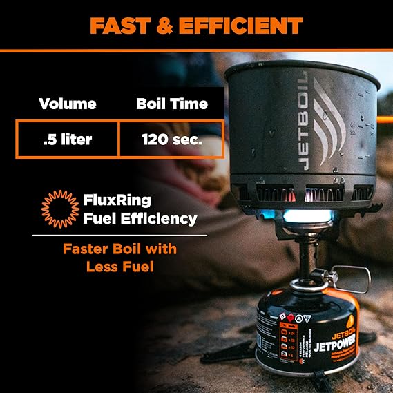 Jetboil Stash Ultralight Camping and Backpacking Stove Cooking System