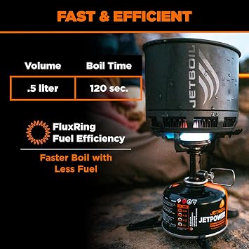 Jetboil Stash Ultralight Camping and Backpacking Stove Cooking System