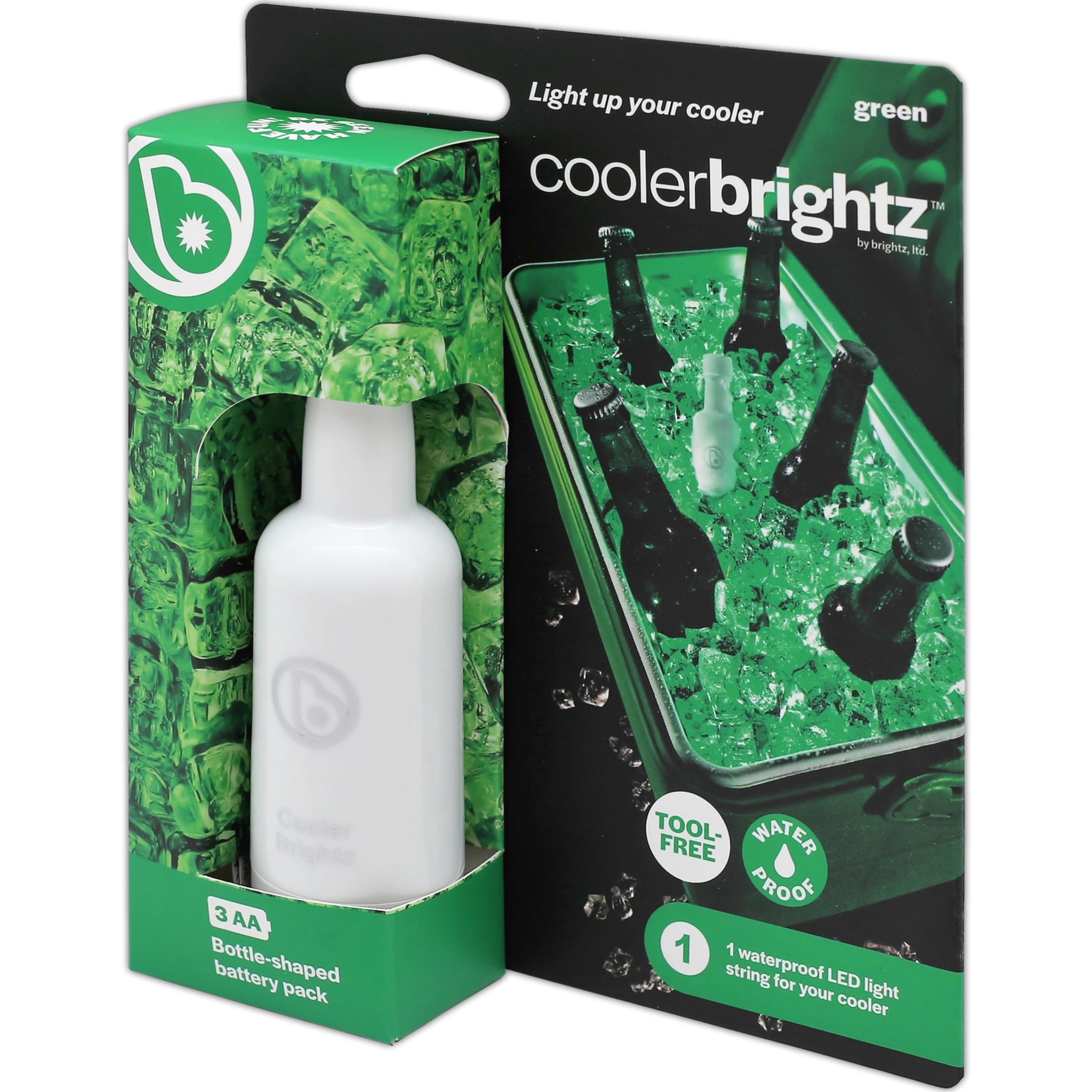 BrightzCoolerBrightz LED Cooler Light Rope, Green - Waterproof Ice Chest Light Rope - Top 2021 Outdoor Camping Gifts & Accessories Perfect Camping Christmas Xmas Gift Present for Men Dad Son Grandpa
