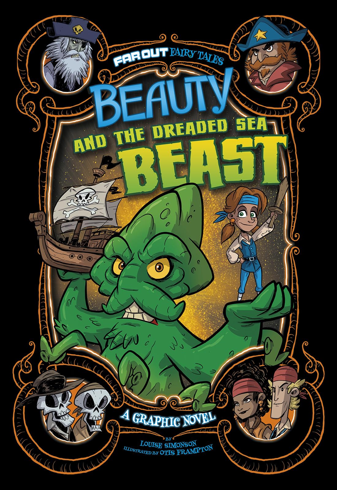 Beauty and the Dreaded Sea Beast: A Graphic Novel (Far Out Fairy Tales)