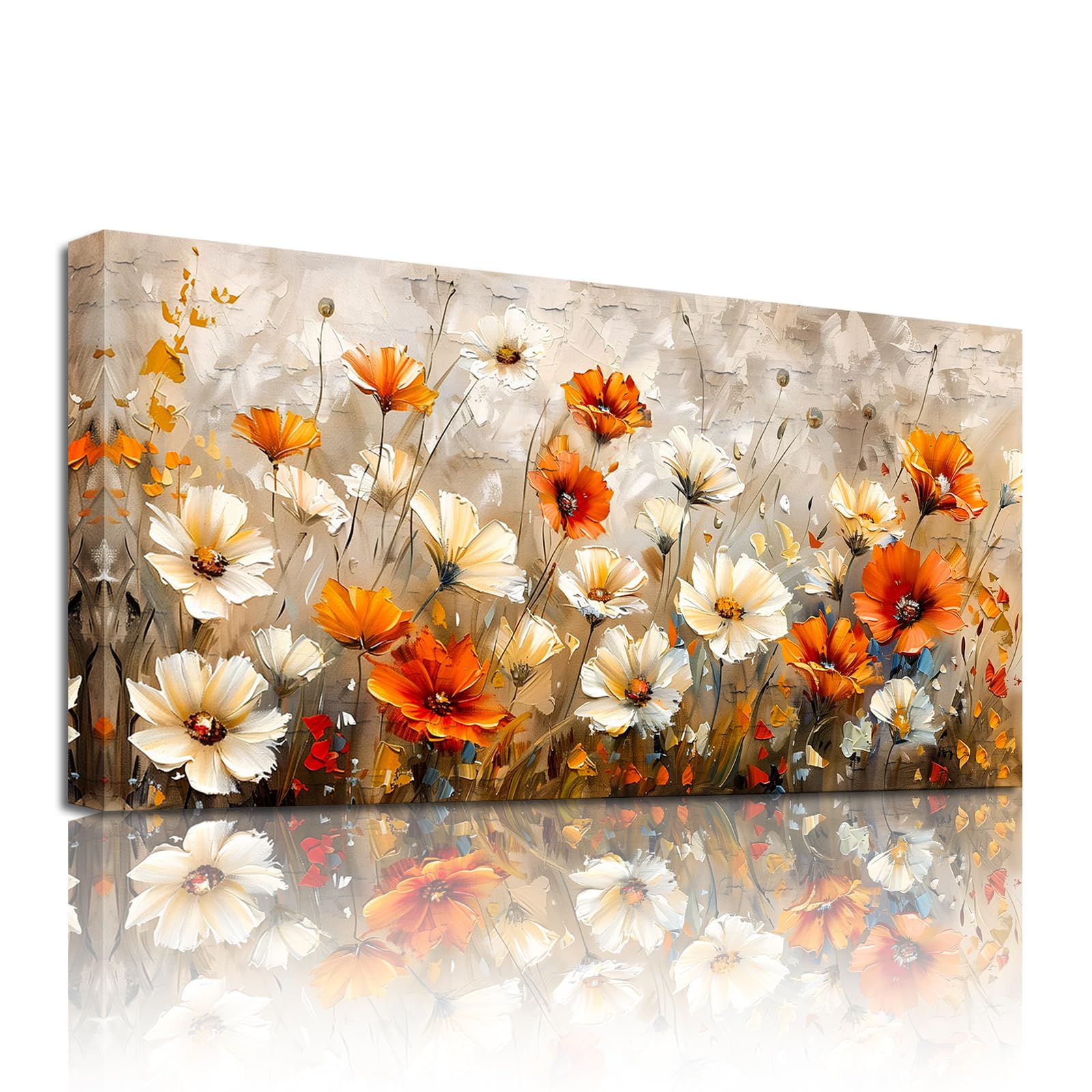 Impression sur toile moderne fleur végétale grand format pour bureau - 7